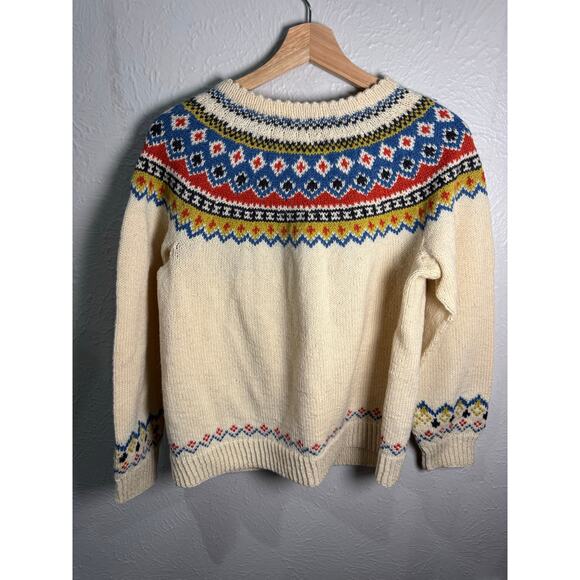 Vintage Husfliden Hand Knit Wool Cardigan Lillehammer Norway - Picture 3 of 10